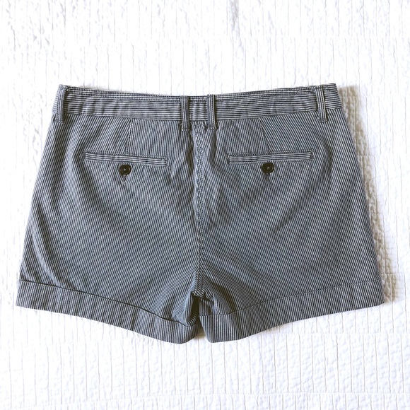 Boden blue and white ticking stripe chino shorts - Picture 7 of 8